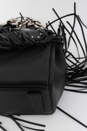 Medium La Medusa Fringe Leather Top Handle Bag