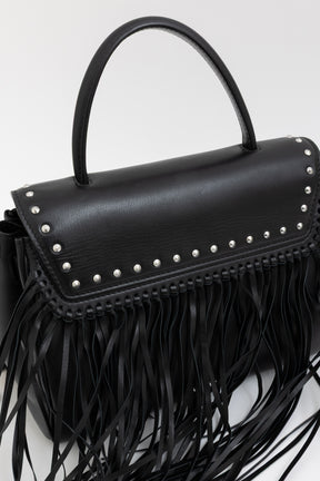 Medium La Medusa Fringe Leather Top Handle Bag