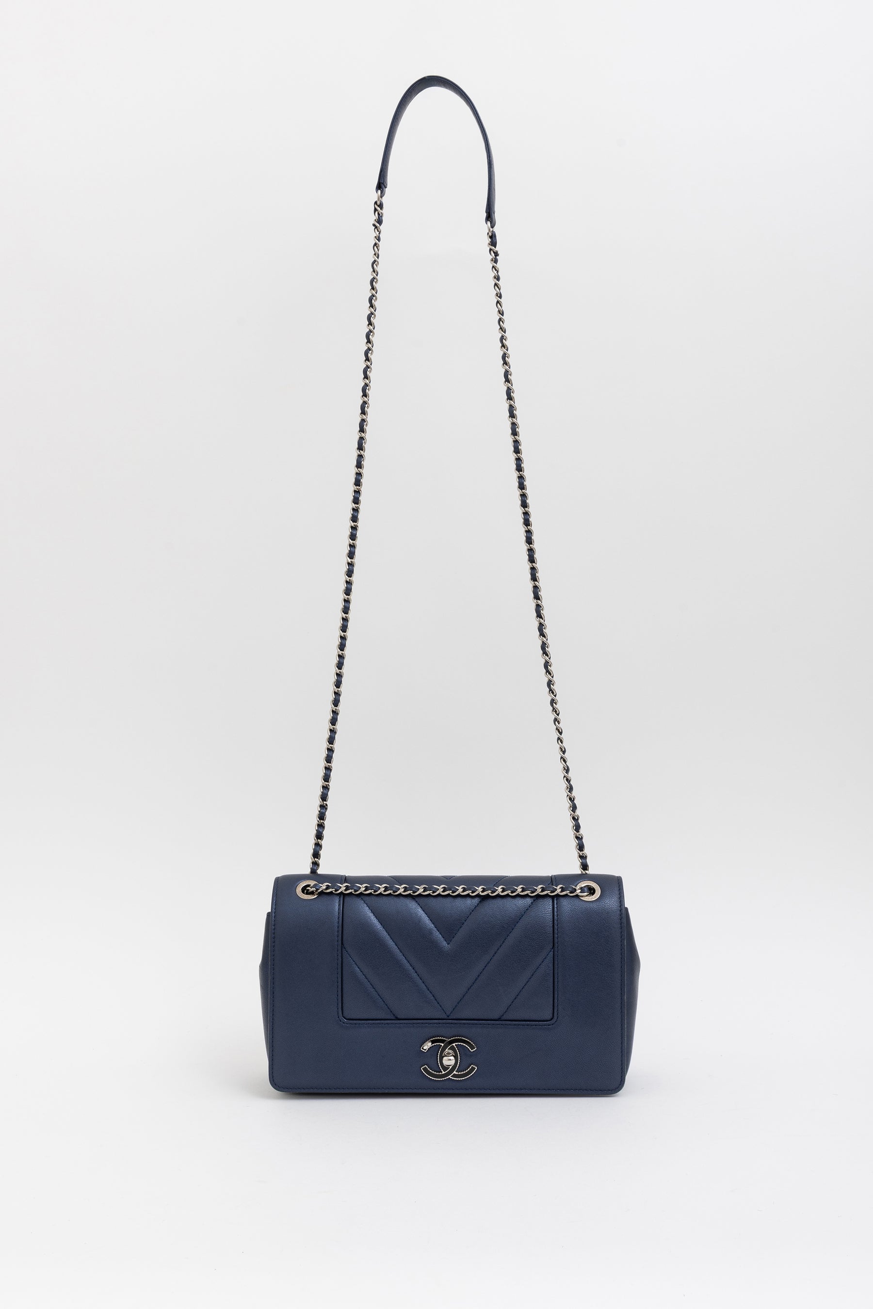 Medium Mademoiselle Chevron Flap Bag