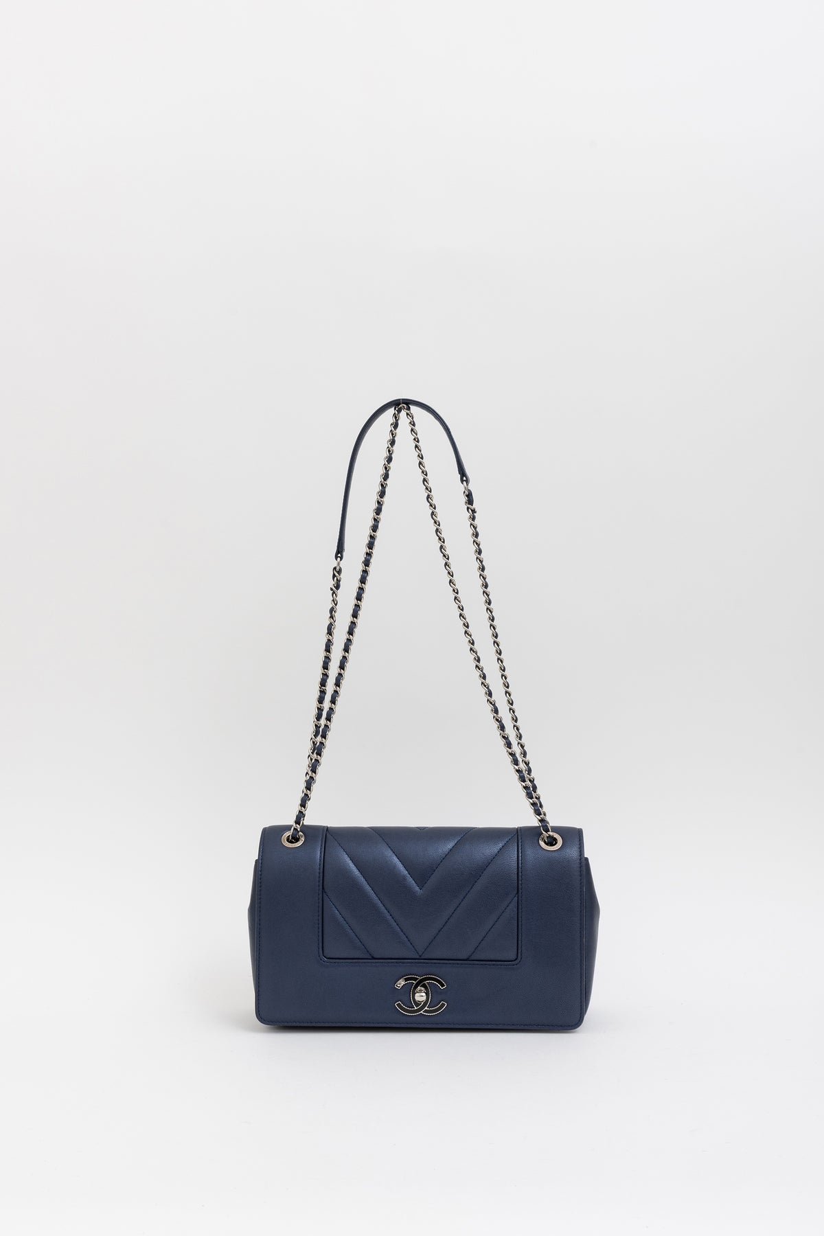 Medium Mademoiselle Chevron Flap Bag