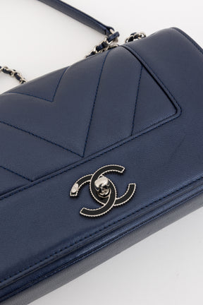 Medium Mademoiselle Chevron Flap Bag