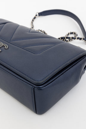 Medium Mademoiselle Chevron Flap Bag