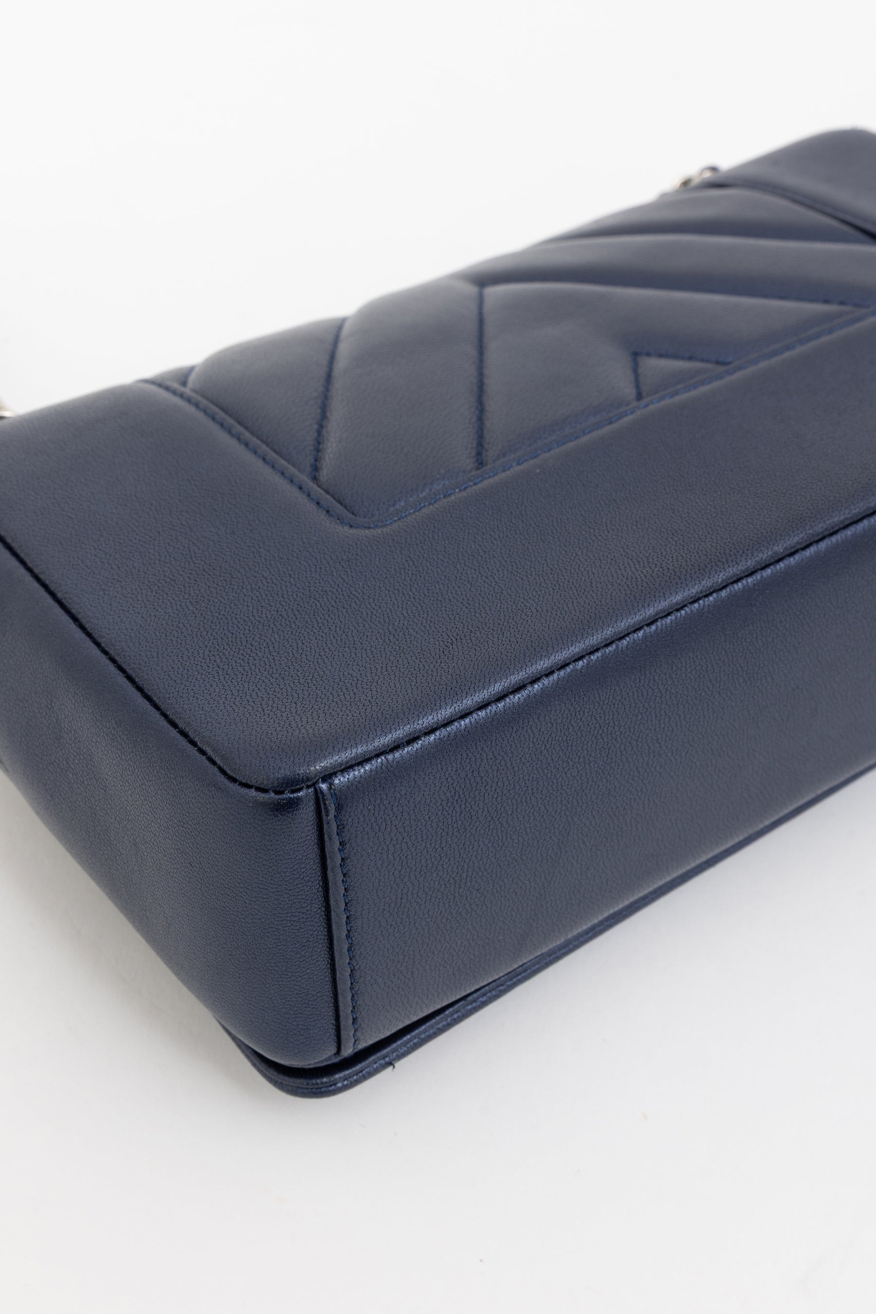 Medium Mademoiselle Chevron Flap Bag