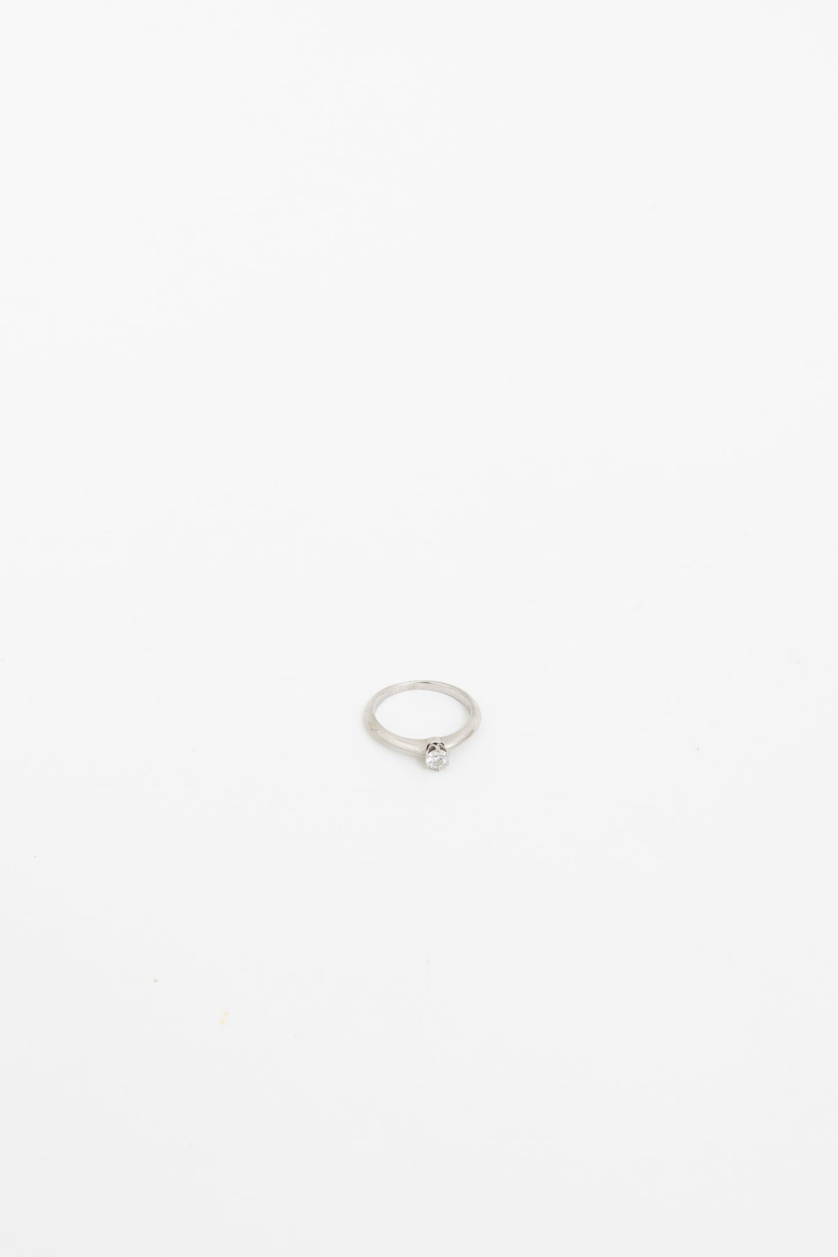 Platinum Round Brilliant Solitaire Diamond Ring