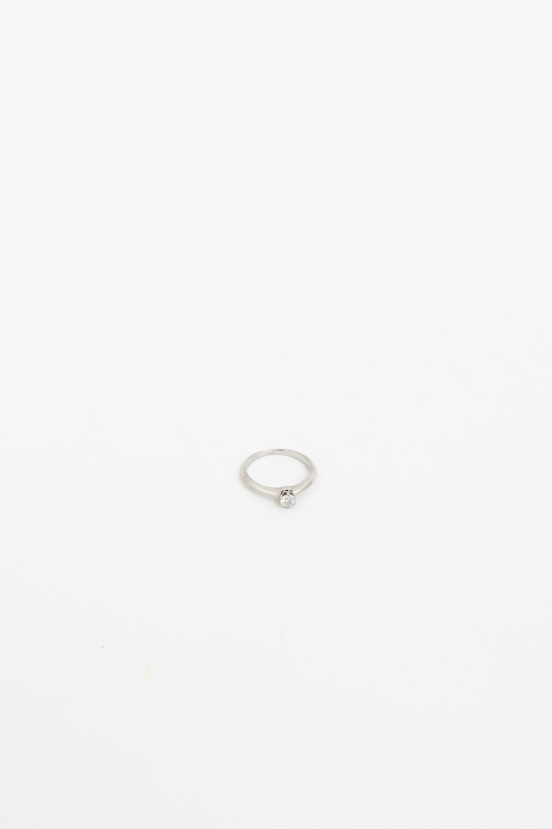 Platinum Round Brilliant Solitaire Diamond Ring