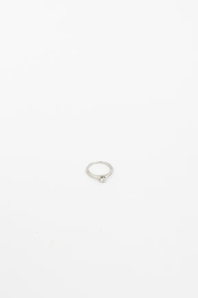 Platinum Round Brilliant Solitaire Diamond Ring