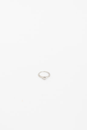 Platinum Round Brilliant Solitaire Diamond Ring