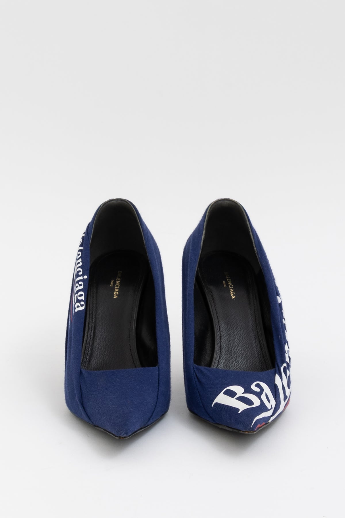 Jersey Crepe Campaign Logo Knife Pumps