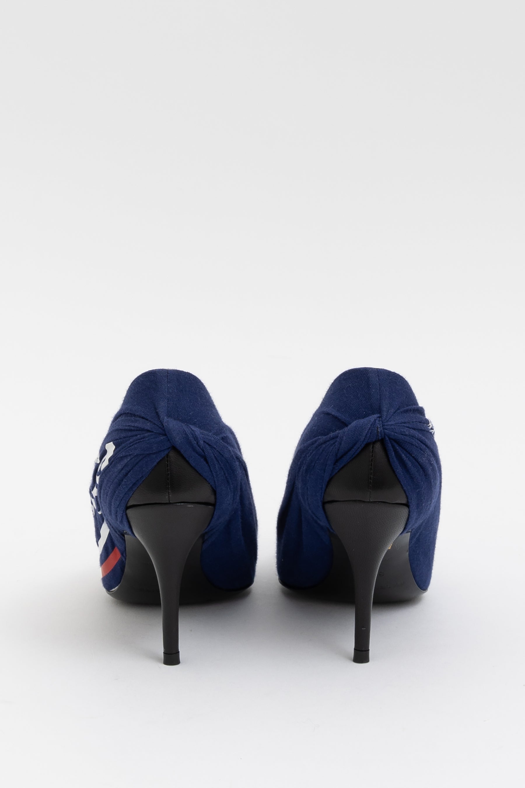 Jersey Crepe Campaign Logo Knife Pumps