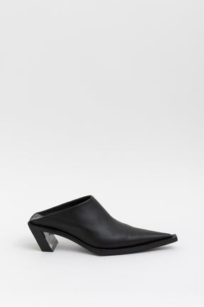 Pointed Logo Mules