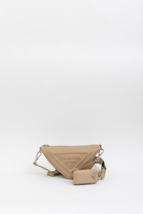 Triangle Logo Crossbody Bag
