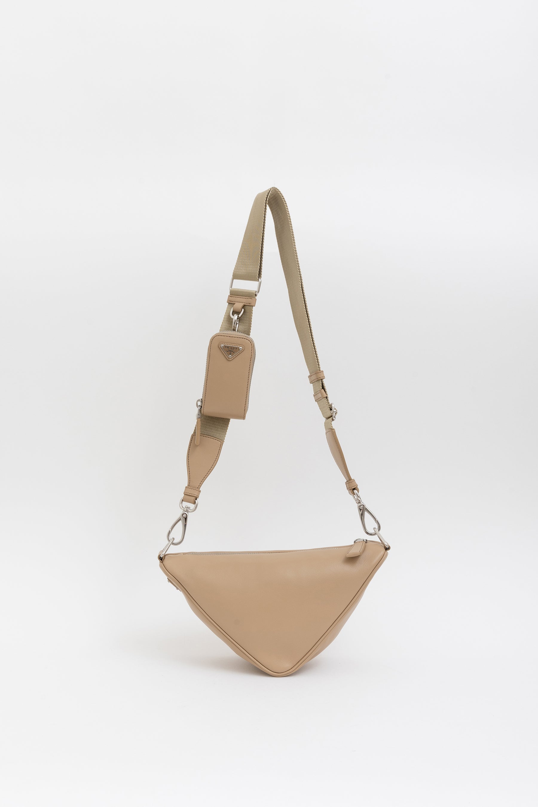 Triangle Logo Crossbody Bag