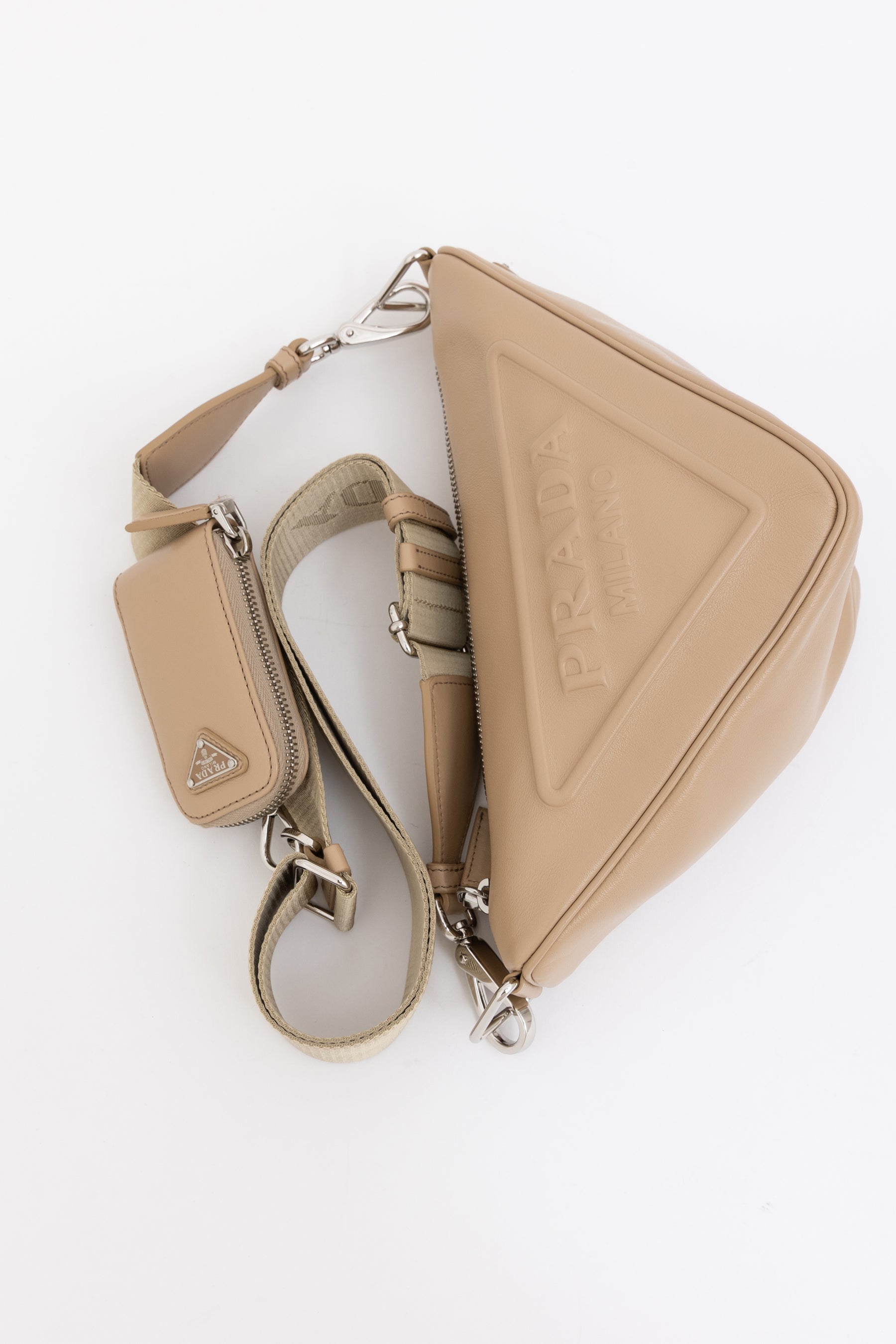 Triangle Logo Crossbody Bag