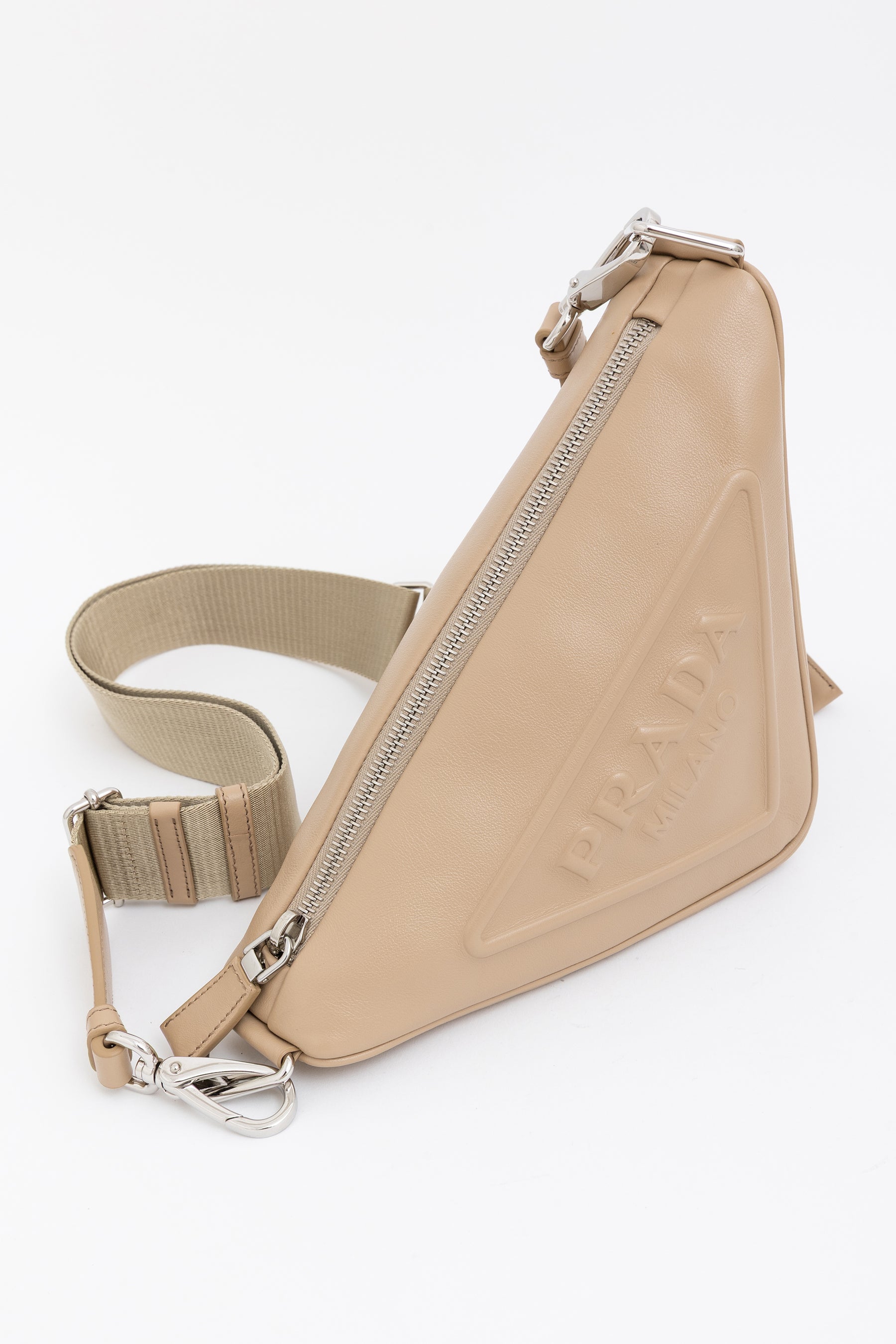 Triangle Logo Crossbody Bag