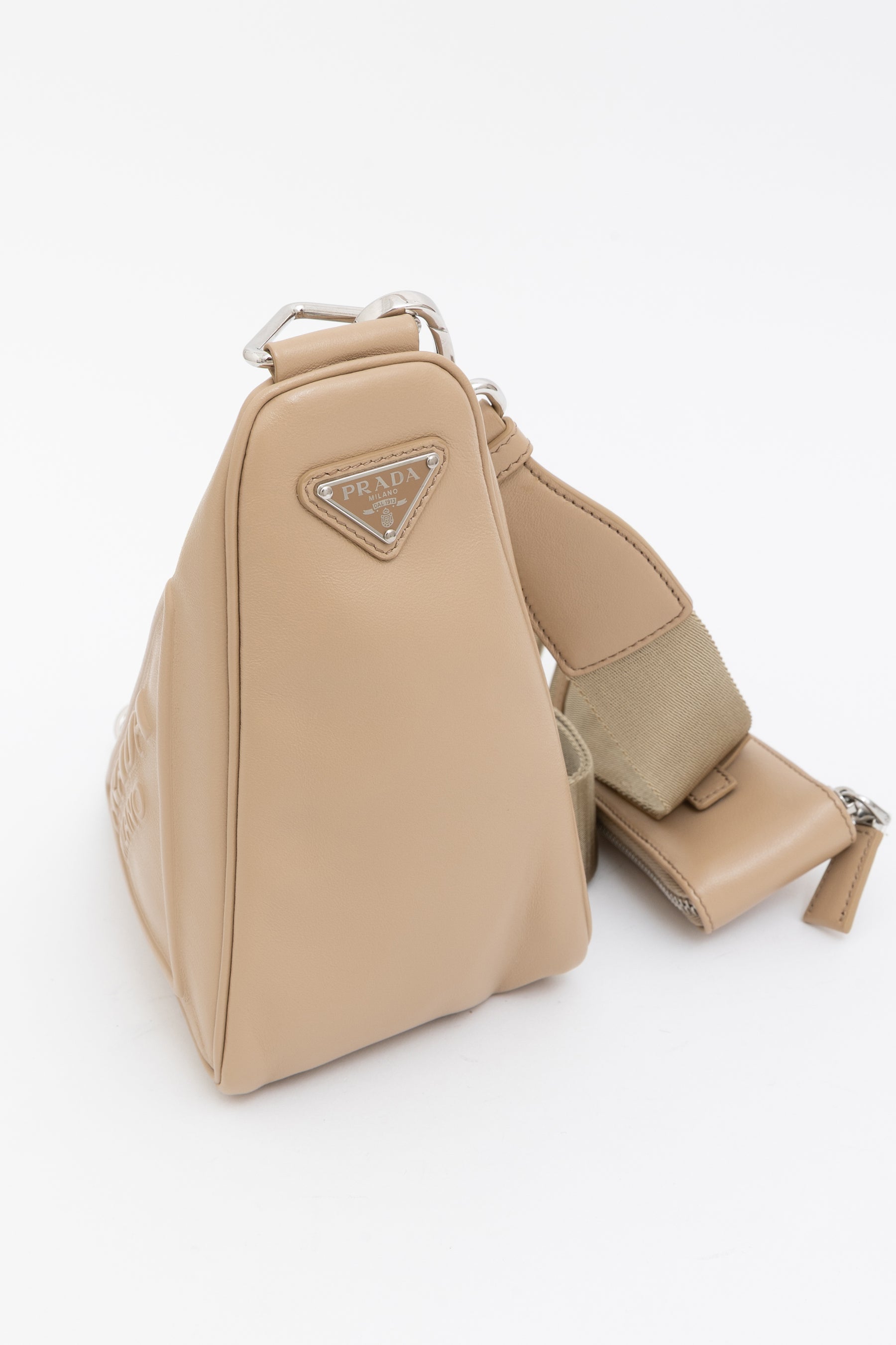Triangle Logo Crossbody Bag