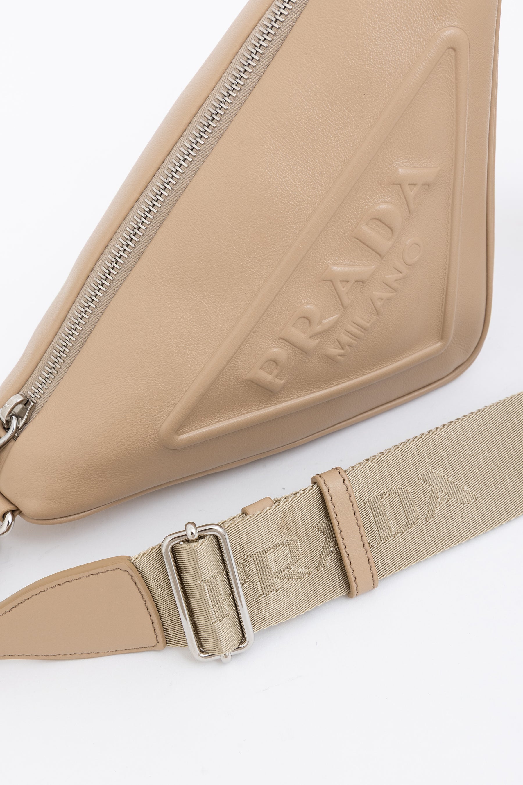 Triangle Logo Crossbody Bag