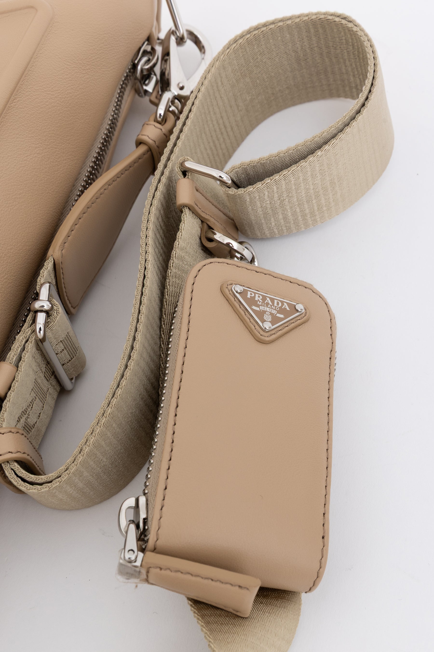 Triangle Logo Crossbody Bag