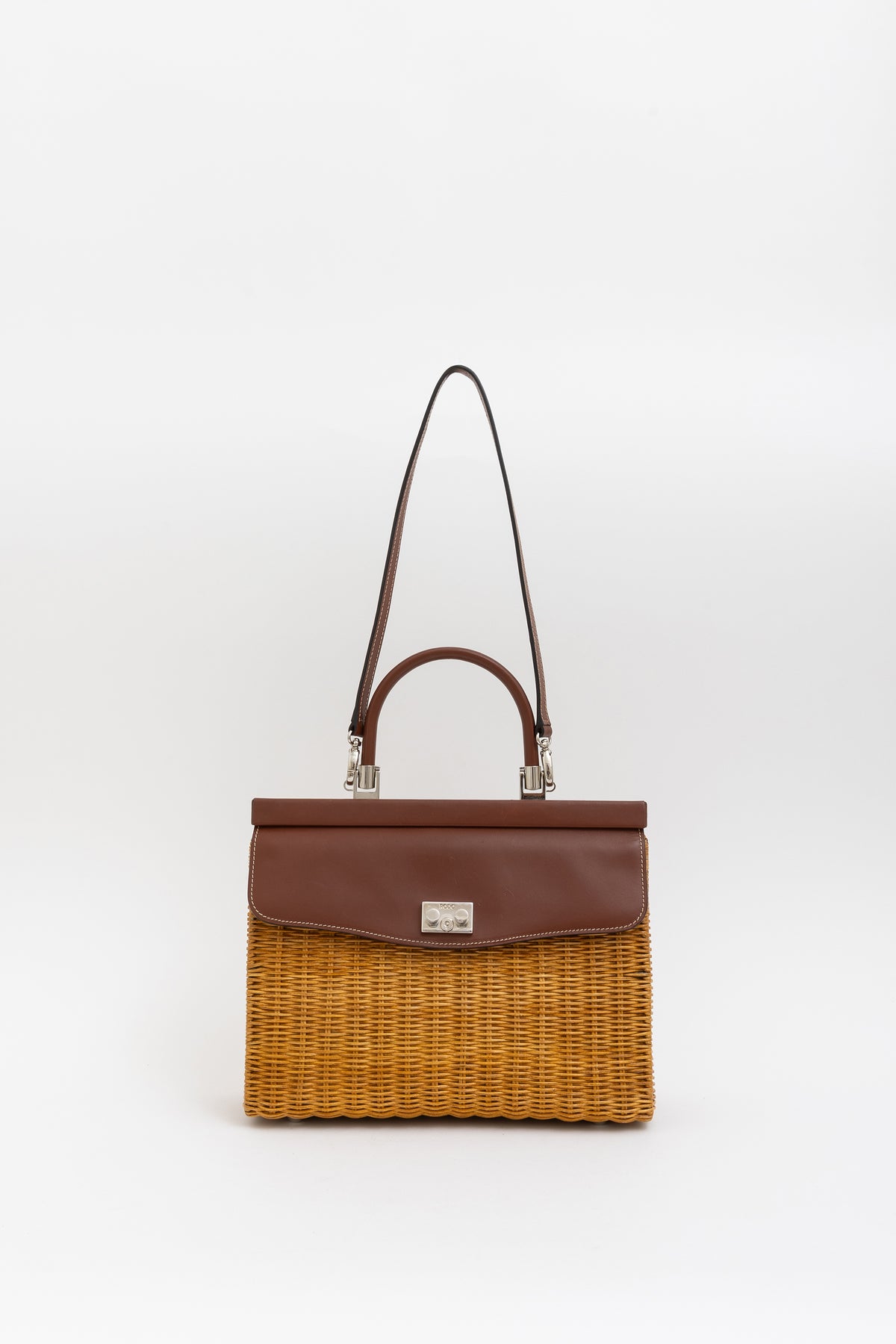 Paris Wicker Tote Bag