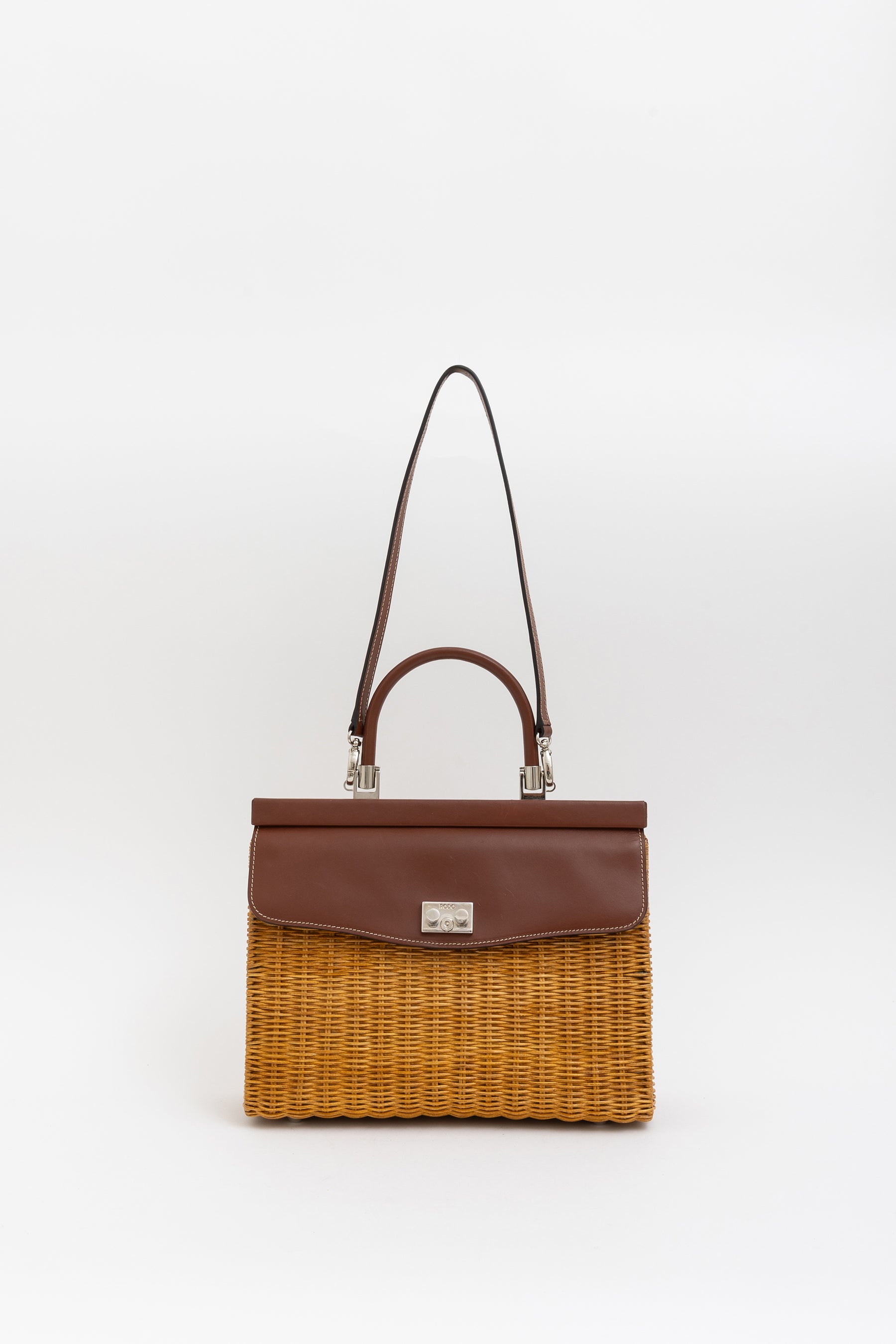 Paris Wicker Tote Bag