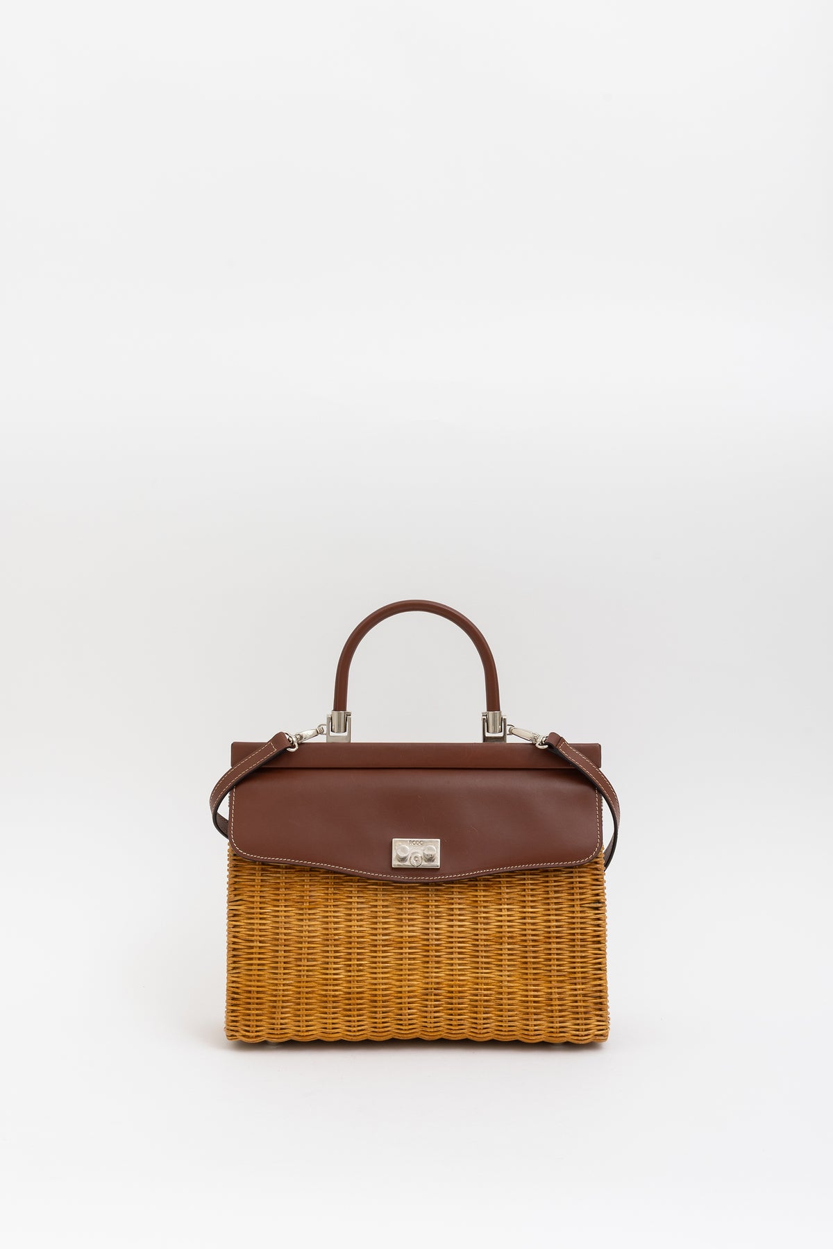 Paris Wicker Tote Bag