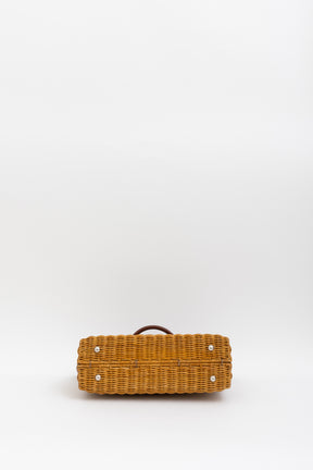 Paris Wicker Tote Bag