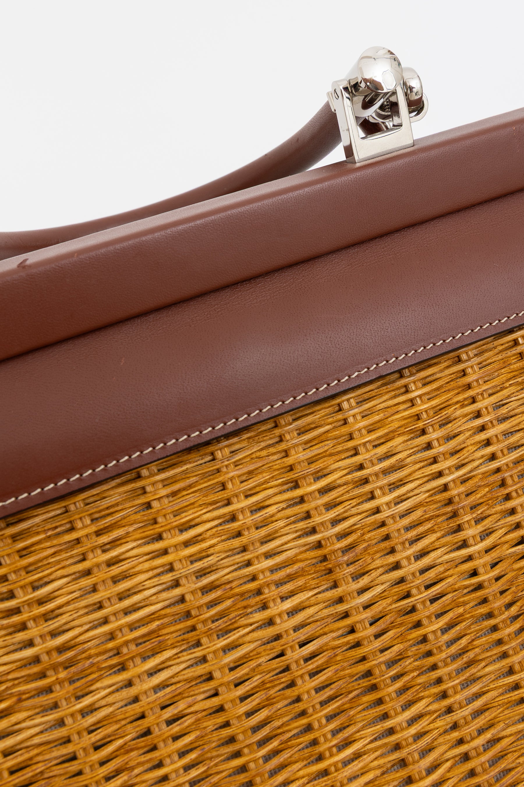 Paris Wicker Tote Bag