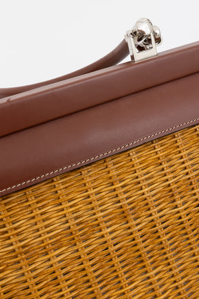 Paris Wicker Tote Bag