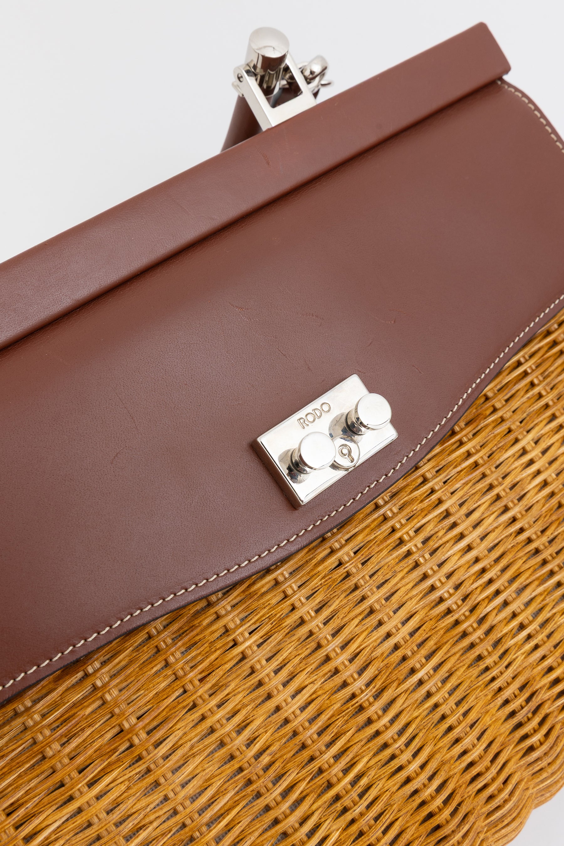 Paris Wicker Tote Bag