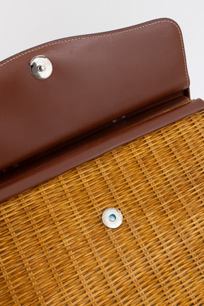 Paris Wicker Tote Bag