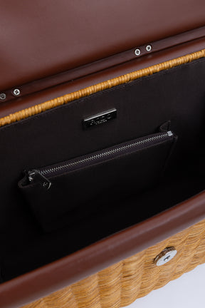 Paris Wicker Tote Bag