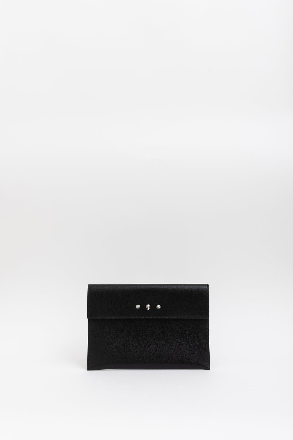 Skull And Stud Envelope Clutch
