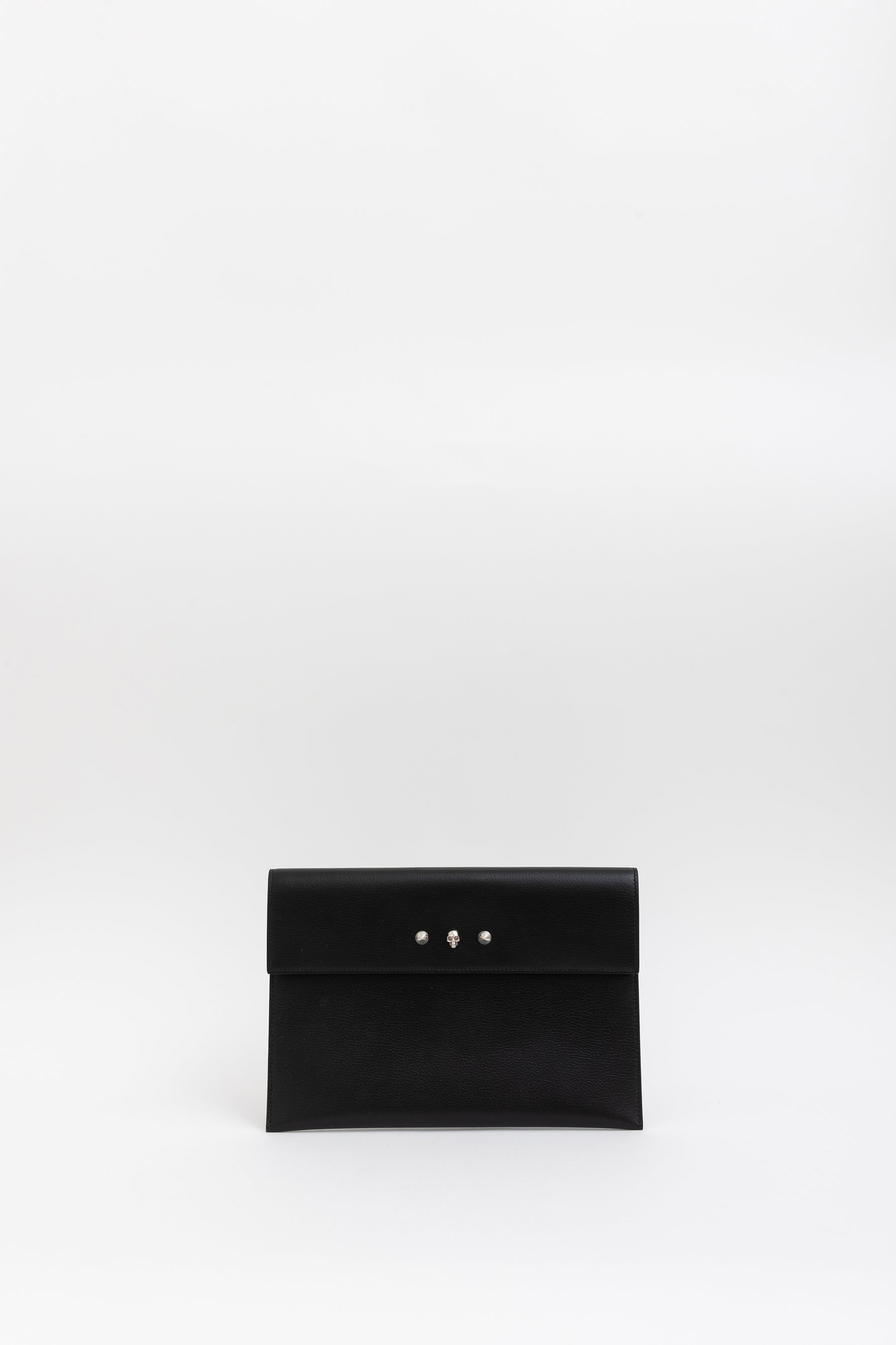 Skull And Stud Envelope Clutch