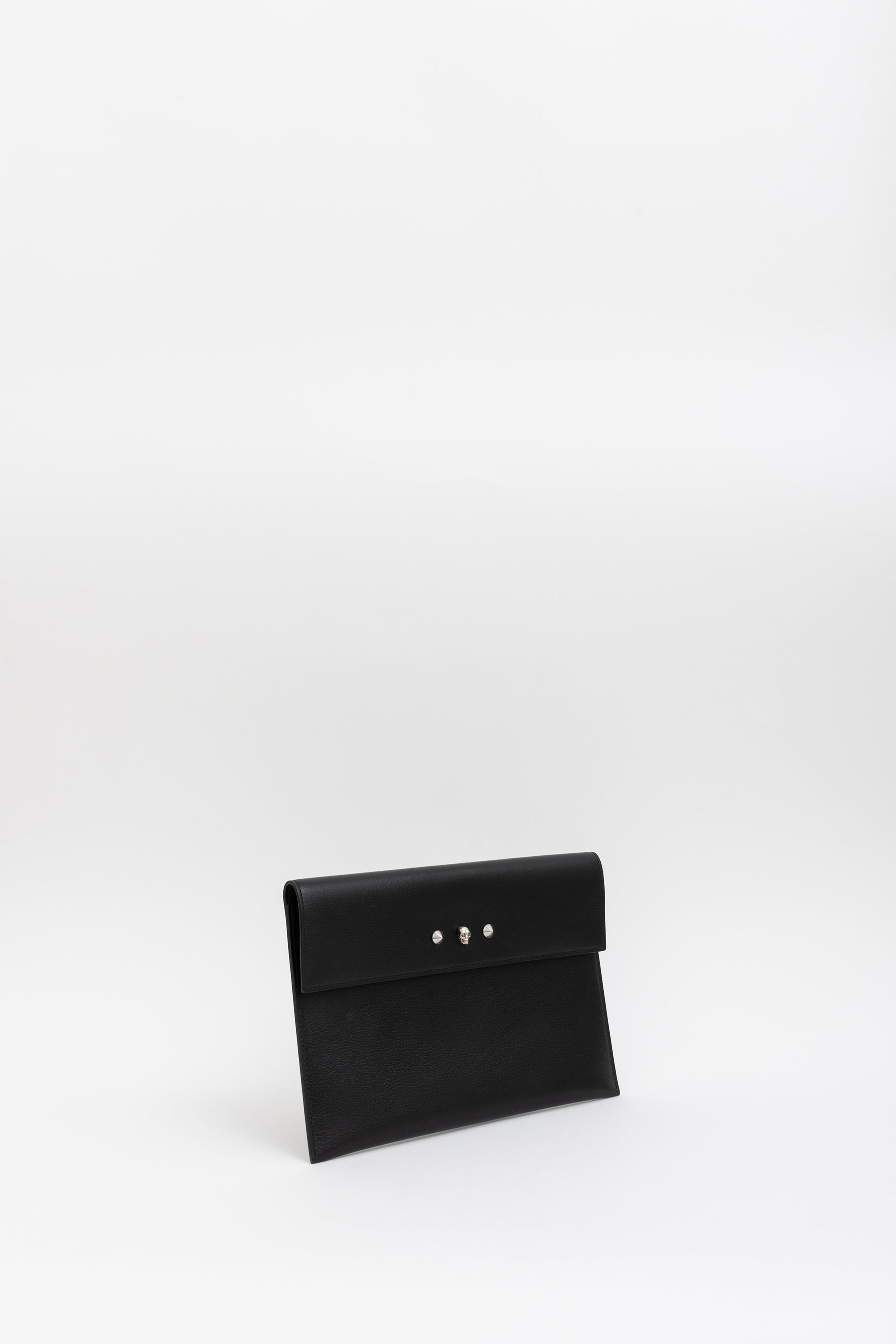 Skull And Stud Envelope Clutch