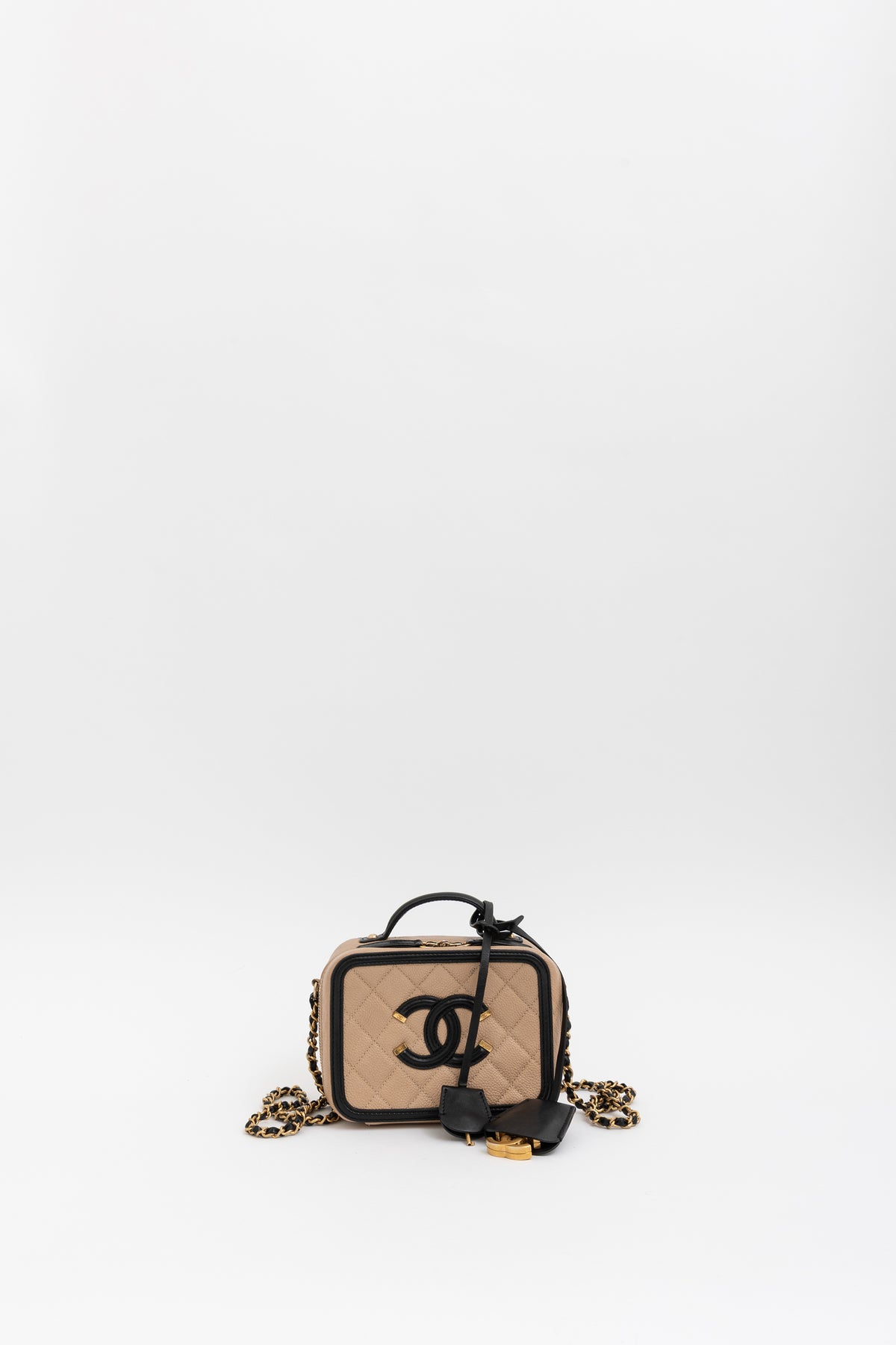 Small CC Filigree Vanity Case Bag