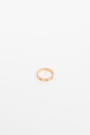 Small Love Ring in Rose Gold