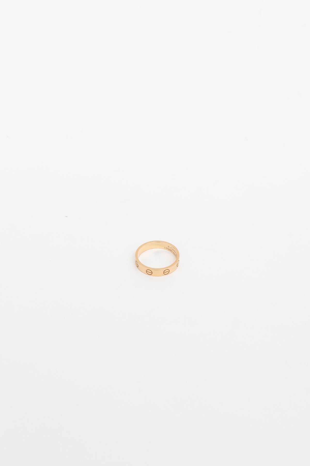 Small Love Ring in Rose Gold