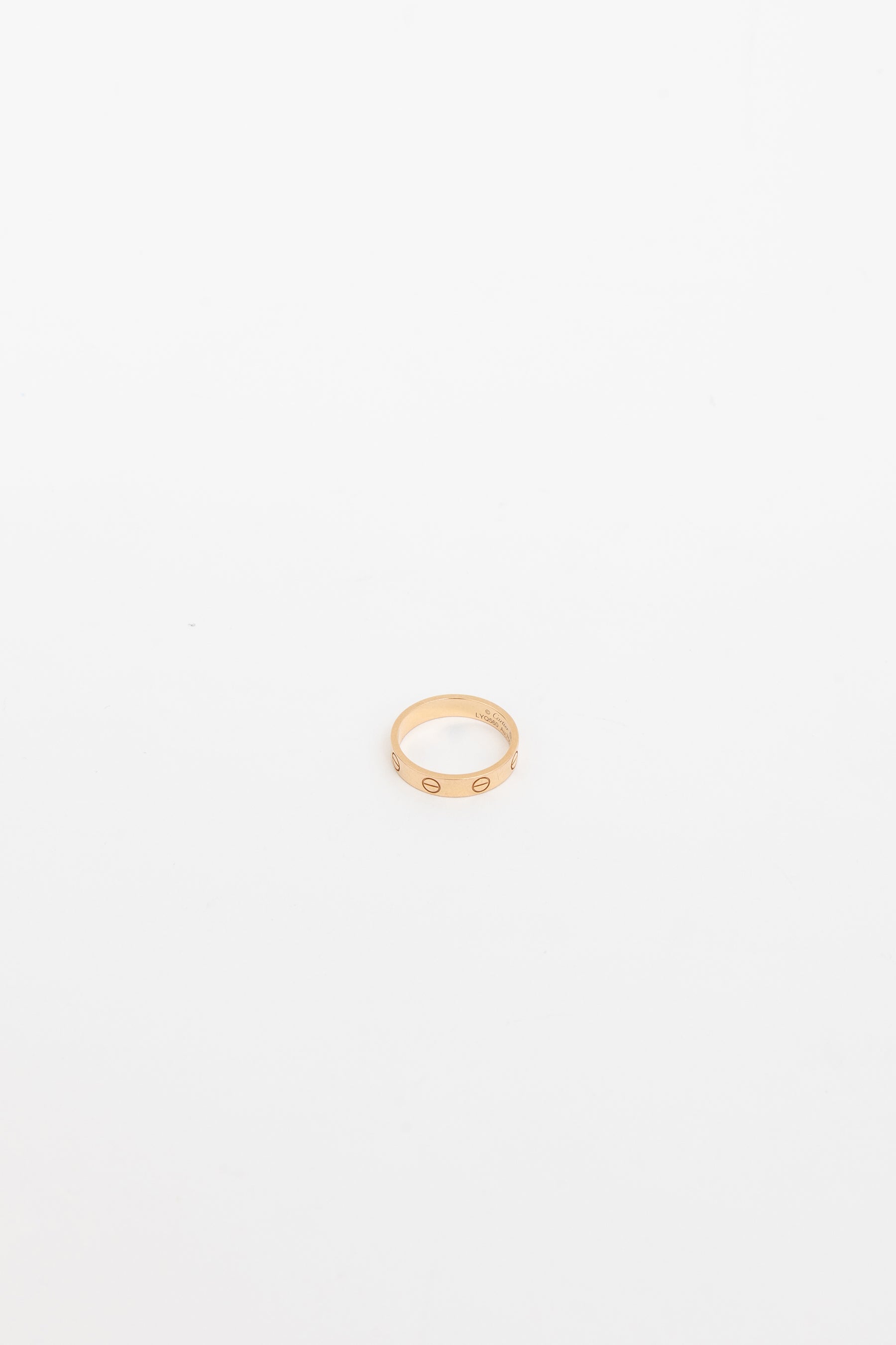 Small Love Ring in Rose Gold