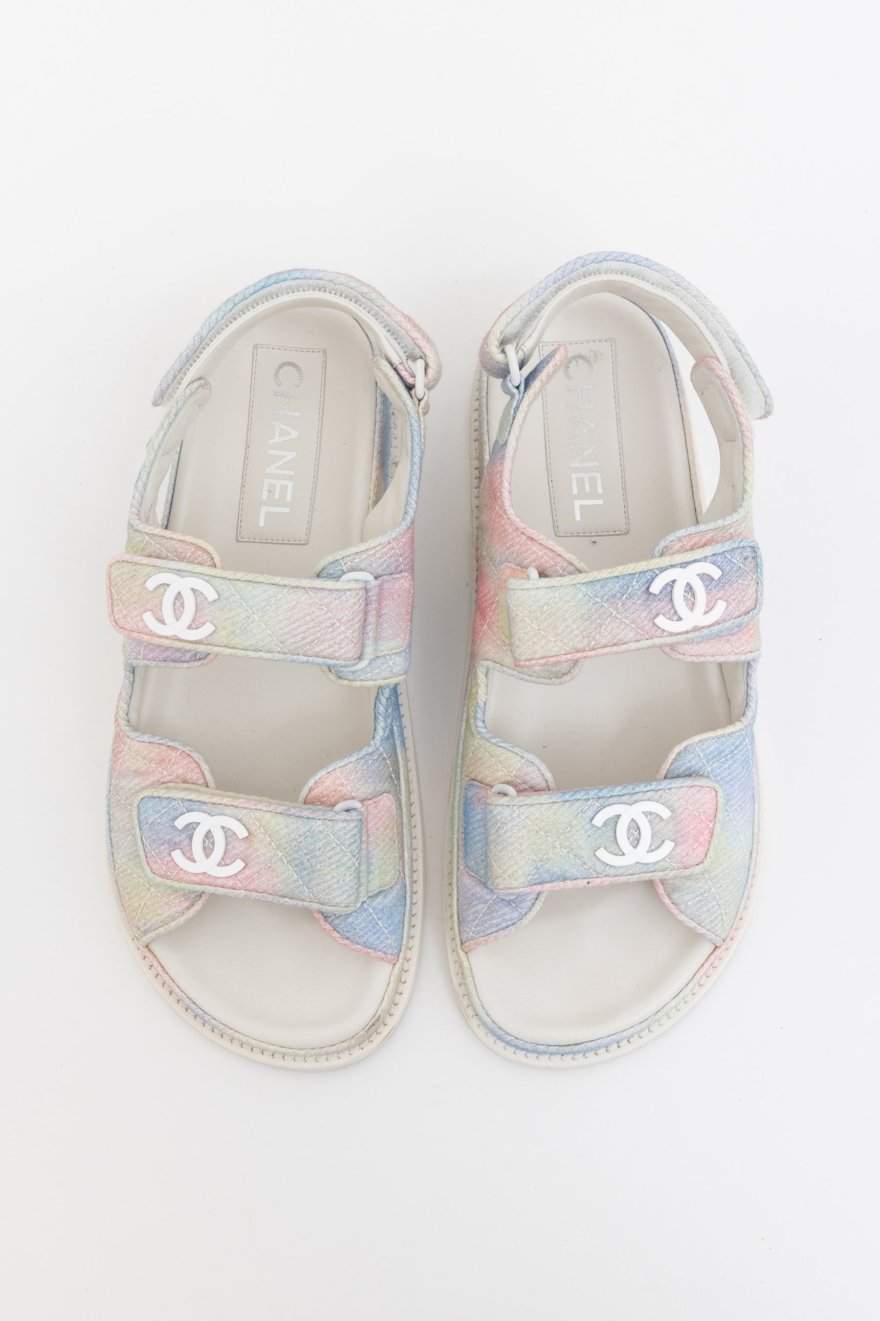 Pastel Rainbow Dad Sandals