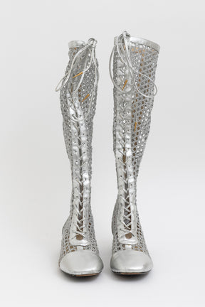 Naughtily-D Lace-Up Boots