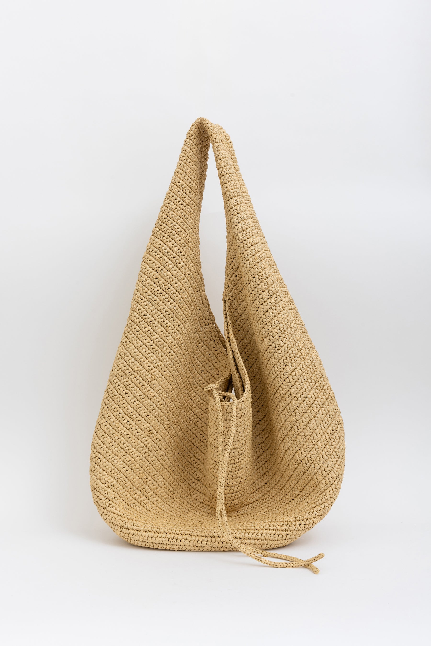 Large Olivia Raffia Shoulder Bag