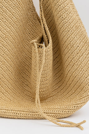 Large Olivia Raffia Shoulder Bag