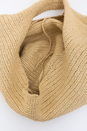 Large Olivia Raffia Shoulder Bag