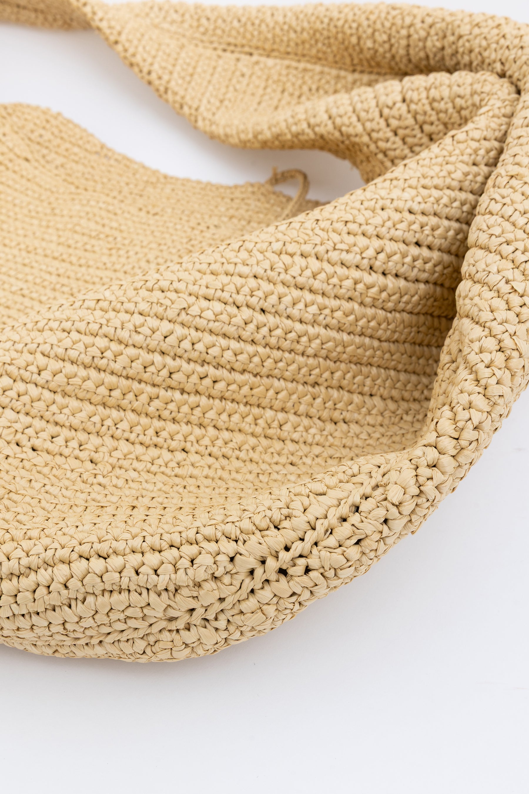 Large Olivia Raffia Shoulder Bag