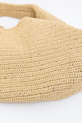 Large Olivia Raffia Shoulder Bag
