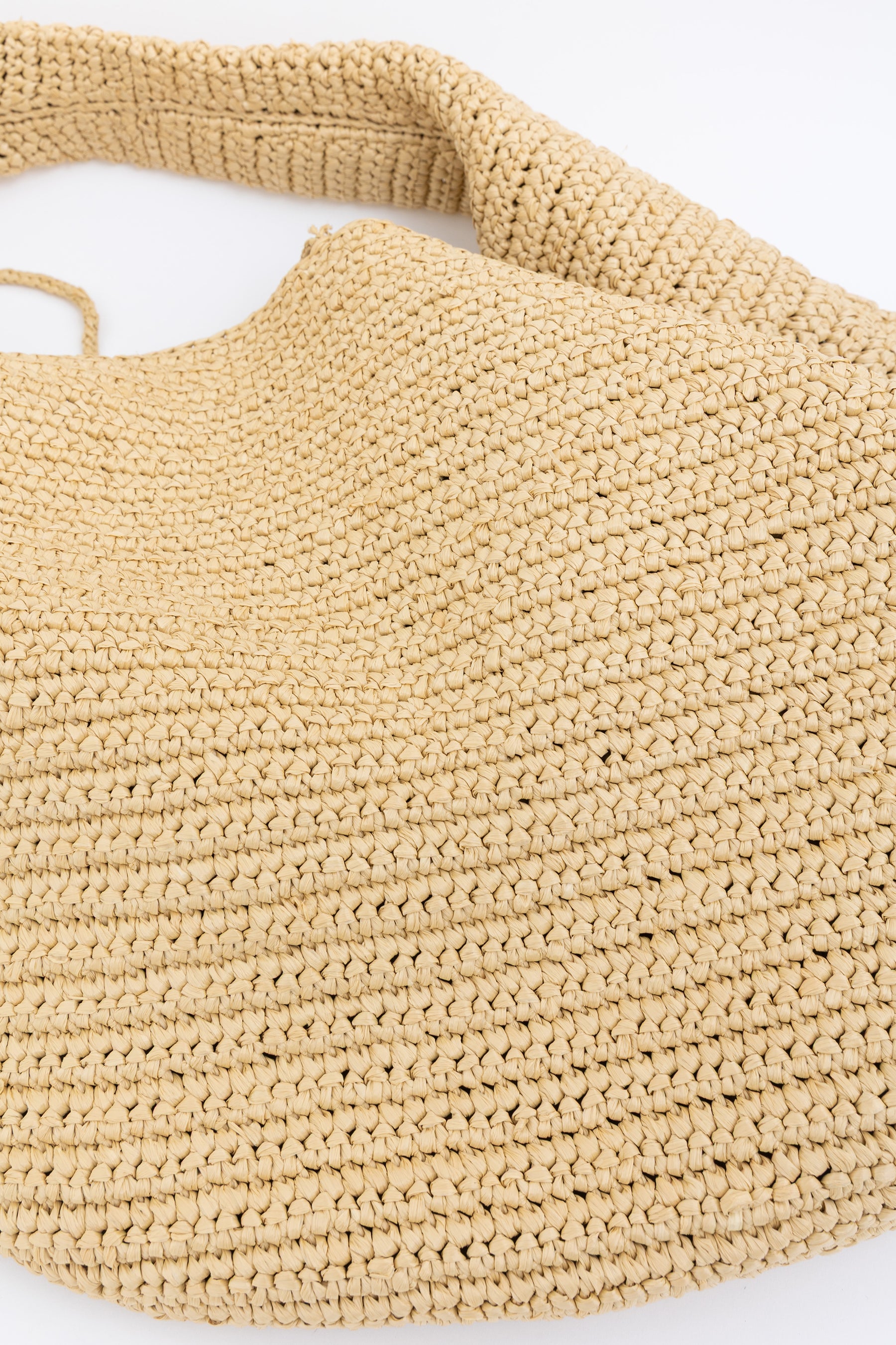 Large Olivia Raffia Shoulder Bag