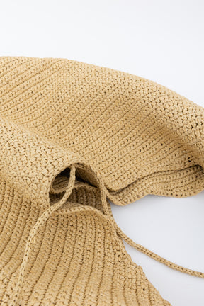 Large Olivia Raffia Shoulder Bag