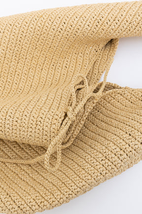 Large Olivia Raffia Shoulder Bag