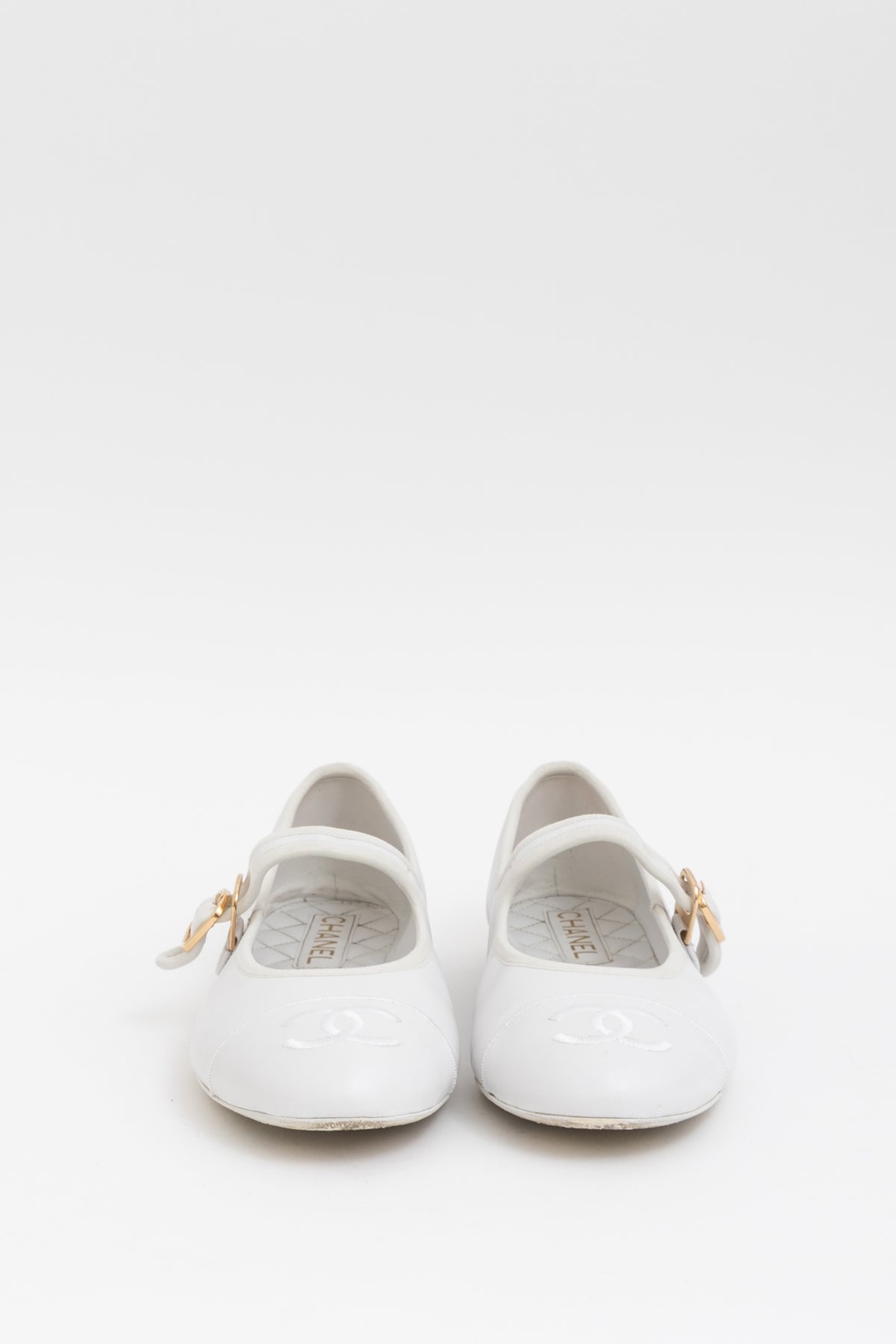 Interlocking CC Logo Mary Jane Flats