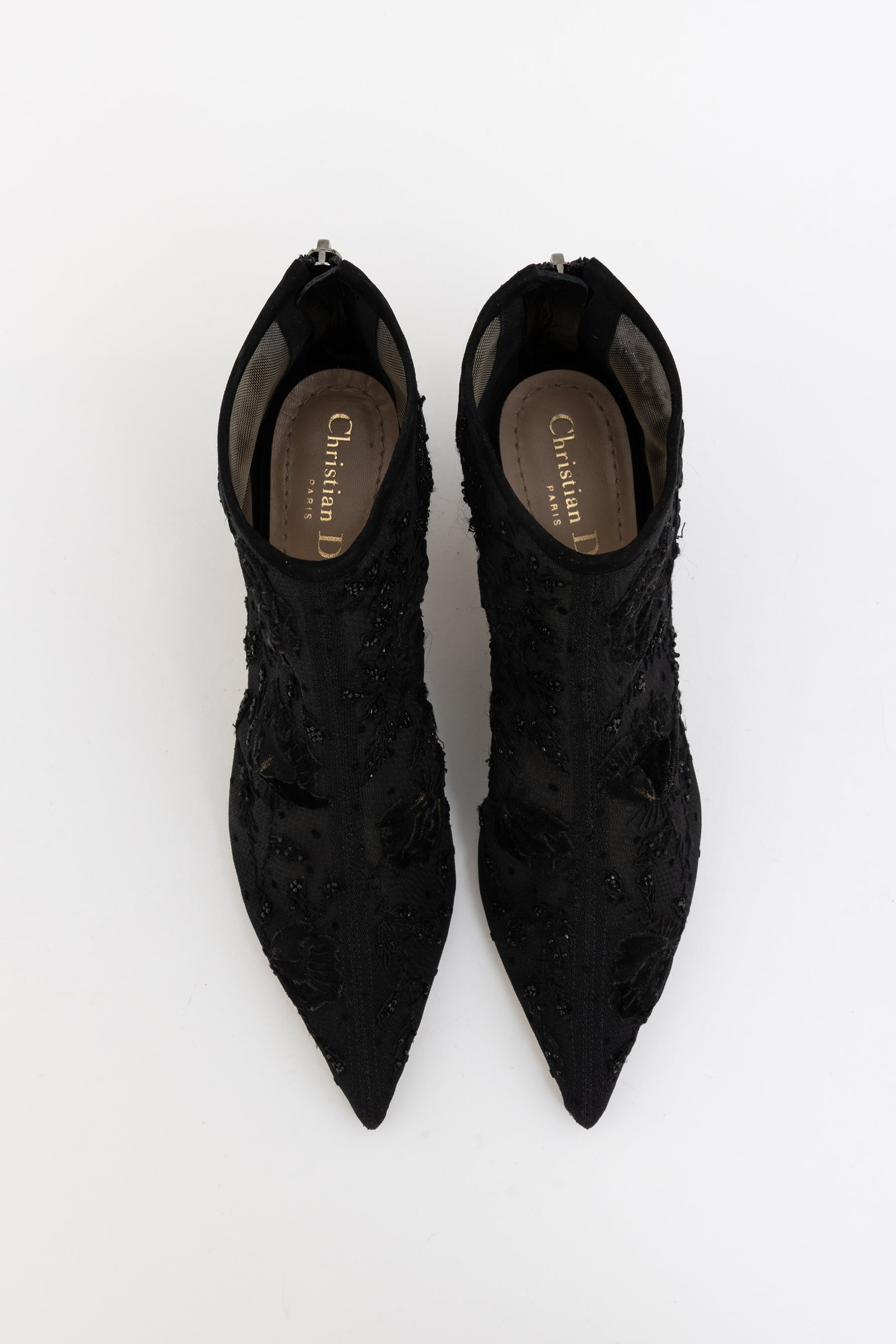 Dioreve Kitten Heel Ankle Boots