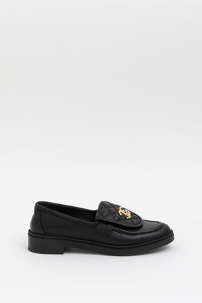 Quilted Turn Lock Loafers